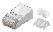 Shielded RJ45 (8P8C) Connector CAT 6A with Threader for Round Cable