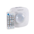 Motion and presence detector PIR, 230Vac, 2000W, 20m, IP65, with remote controller, white