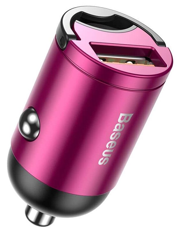 Auto kiirlaadija Baseus Tiny Star Mini USB-port 30 W roosa