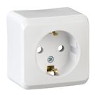PRIMA-socket outlet, white
