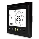 Smart thermostat for water heating floor valves control, black, Wi-Fi, TUYA / Smart Life