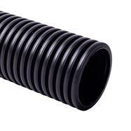 Corrugated pipe with wire 50mm (halogen-free, black, 50m, 750 N/5 cm, D50) GLOB-EL GL602UVW