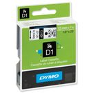 Label Tape DYMO D1 12mm x 7m Black/white 45013 DYMO
