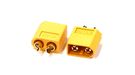 Plug; DC supply; XT60; male; PIN: 2; for cable; soldered; 30A; 500V