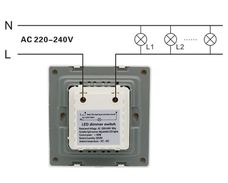 Bevielio valdymo 230V LED valdikliai