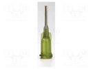Needle: steel; 1.5"; Size: 14; straight; Mounting: Luer Lock METCAL