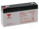 Re-battery: acid-lead; 6V; 1.2Ah; AGM; maintenance-free; 0.25kg YUASA
