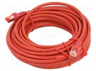 Patch cord; S/FTP; 6; stranded; Cu; LSZH; red; 15m; 27AWG HELUKABEL