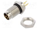 Connector: M8; male; PIN: 4; straight; for panel mounting; socket PHOENIX CONTACT