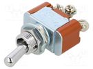 Switch: toggle; Pos: 2; SPDT; ON-ON; 6A/250VAC; 20A/30VDC; -10÷70°C NKK SWITCHES