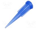 Needle: plastic; 1.25"; Size: 22; straight; UV block METCAL