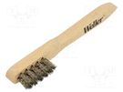 Tool: brush; stainless steel; 3pcs; Handle material: wood WELLER