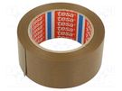 Packing tapes; L: 66m; Width: 50mm; brown; natural rubber; 47N/cm TESA