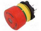 Switch: emergency stop; 22mm; NC; red; LED; 5A/250VAC; 5A/24VDC EAO