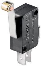 Microswitch - Changeover Switch, 1-Pole - with long roller lever