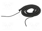 Wire: coiled; 3x0.22mm2; unshielded; PUR; black; 300V; 1.5m; 6m SIMECH