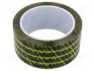 Packing tapes; ESD; L: 65.8m; W: 48mm; Thk: 0.06mm; 10÷100GΩ DESCO EUROPE