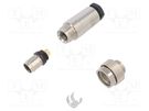Connector: M9; plug; male; Plating: gold-plated; 125V; IP67; PIN: 7 BINDER