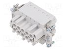 Connector: HDC; female; 500V; 16A; PIN: 10; Layout: 10+PE; push-in PHOENIX CONTACT