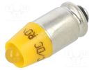 LED lamp; yellow; S5,7s,T1-3/4; 24VDC; 24VAC; -20÷60°C; 3mm CML INNOVATIVE TECHNOLOGIES