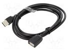 Cable; USB 2.0; USB A socket,USB A plug; nickel plated; 1.5m VENTION