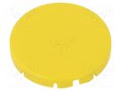 Actuator lens; RONTRON-R-JUWEL; yellow; Ø19.7mm SCHLEGEL