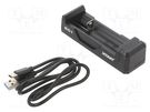 Charger: for rechargeable batteries; Li-Ion; 2A XTAR