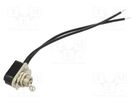 Switch: toggle; Pos: 2; SPST; OFF-ON; 3A/250VAC; Leads: leads 155mm CANAL ELECTRONIC