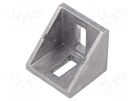 Angle bracket; for profiles; Width of the groove: 8mm; W: 38mm FATH