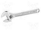 Wrench; adjustable; 300mm; chrome plated key surface; 12" STANLEY