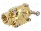 Electromagnetic valve; max.25bar; 2/2 NC monostable; brass; 10mm PNEUMAT