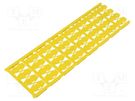 Label; 7÷40mm; polyamide 66; yellow; -40÷100°C; cable ties; H: 24mm WEIDMÜLLER