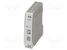 Power supply: switched-mode; for DIN rail; 30W; 24VDC; 1.25A; IP20 PHOENIX CONTACT