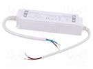 Power supply: switched-mode; LED; 40W; 12VDC; 3.33A; 220÷240VAC YINGJIAO