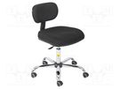 Chair; ESD; Seat dim: 460x430mm; Back dim: 360x210mm; 480÷610mm 