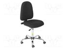 Chair; ESD; Seat dim: 460x430mm; Back dim: 440x510mm; 570÷750mm 