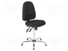 Chair; ESD; Seat dim: 460x430mm; Back dim: 440x510mm; 610÷860mm 
