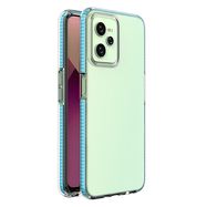 Spring Case for Realme C35 silicone cover with frame light blue, Hurtel