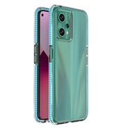 Spring Case for Realme 9 Pro silicone cover with frame light blue, Hurtel