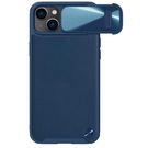 Nillkin CamShield Leather S Case iPhone 14 Plus case with camera cover blue, Nillkin