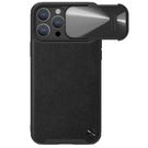 Nillkin CamShield Leather S Case iPhone 14 Pro Max case with camera cover black, Nillkin