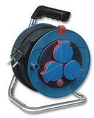 MAINS EXTENSION REEL, 3 OUTLET IP44, 15M
