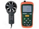 Thermoanemometer; LCD; Velocity measuring range: 0.4÷30m/s EXTECH