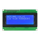 LCD display 4x20 characters blue with connectors - justPi