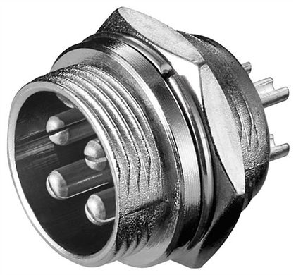 Microphone Chassis Plug, 4 Pin, 4 Pin - XLR built-in plug (4-pin, DMX) 11232