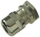 CABLE GLAND, BRASS, 8MM, PG9, SILVER