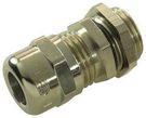 CABLE GLAND, BRASS, 9MM, M16, SILVER