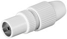 Coaxial Quick Coupling with Clamp Fastening - coaxial quick coupling made of plastic