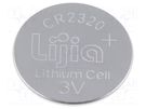 Battery: lithium; 3V; CR2320,coin; 130mAh; non-rechargeable LIJIA