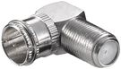 Angle Adapter: F Plug (Quick) > F Socket 90Ā°, zinc - zinc adapter plug